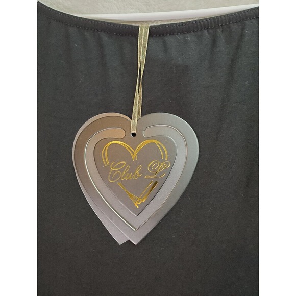 Club L Shift Dress Girls Sz 10 Black Floral Viscose Long Sleeve Off The Shoulder - Picture 6 of 8